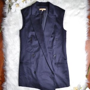 Michael Kors Long Vest 100% Cashmere Size 2 Womens